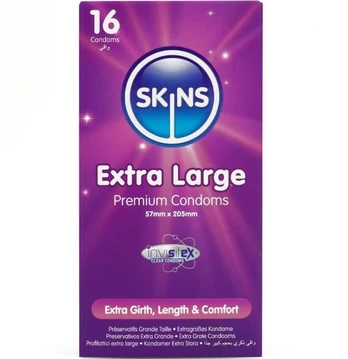 SKINS - EXTRA LARGE PREMIUM CONDOMS PACK 16