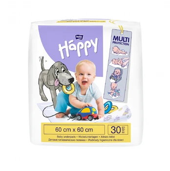 Paklotas Happy Multi protection, 60 cm x 60 cm, 30 vnt.