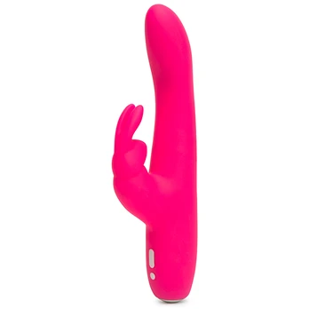 Happy Rabbit - Slimline Curve Rabbit Vibrator Pink vibratorius kiškutis