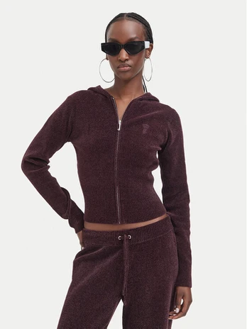 Juicy Couture Džemperis JCWEB005 Tamsiai ruda Regular Fit