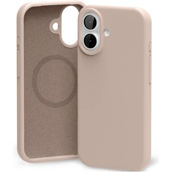 Dėklas Mercury Pure Magsafe Silicon Case Apple iPhone 17 rožinio smėlio