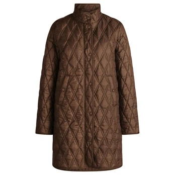 Lengvas paltas moterims, Ruda, Quilted Jacket