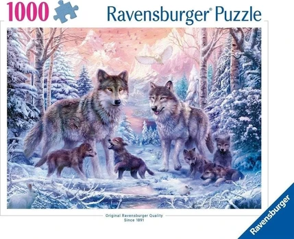 Dėlionė Ravensburger Arctic Wolves, 50 cm x 70 cm, 1000 dal.