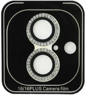 Guess Fixed Glliter apsauginis objektyvas, skirtas iPhone 16/16 Plus Gold kaina
