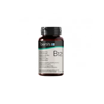 BERTIL´S čiulpiamos vitamino B12 + foliato tabletės, 100 vnt.