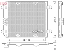 DENSO DCN02028 Air conditioning condenser kaina