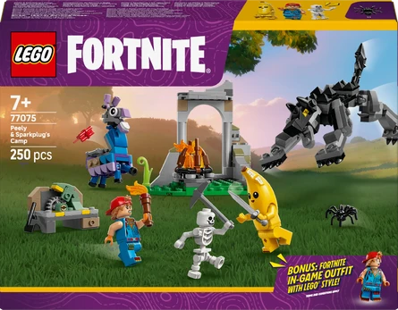 LEGO Fortnite 77075 Peely ir Sparkplug stovykla