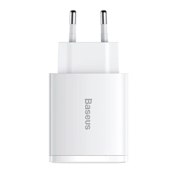 Baseus CCXJ-E02 įkroviklis 2x USB-A 1x USB-C 3 A (BSU2896WHT)