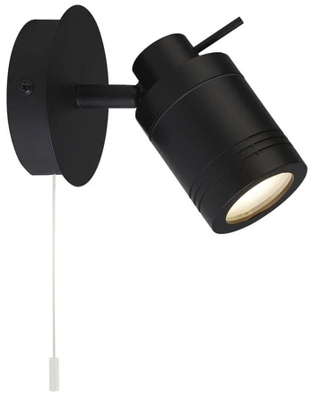 Šviestuvas sieninis Searchlight Samson 6601BK, 10 W, GU10
