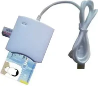"Transcend SMART CARD" kortelių skaitytuvas USB PC/SC N68 White