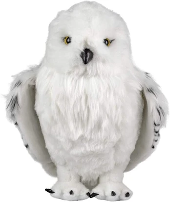The Noble Collection Hedwig pliušinis žaislas - lankstomi sparnai