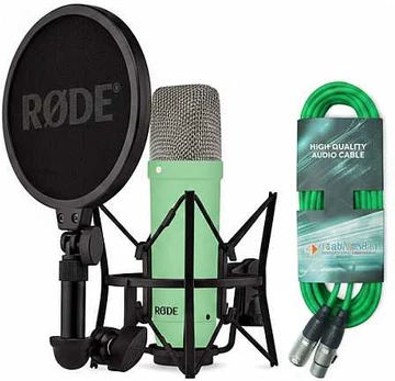 Rode Microphones NT1 Signature +XLR-Kabelis+Desktop Studio Arm (hellgrn, Bundle)