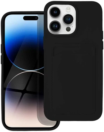 Dėklas Oem CARD Case for IPHONE 14 PRO MAX juodas
