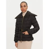 Elisabetta Franchi Pūkinė striukė PI-76D-46E2-X680 Juoda Regular Fit