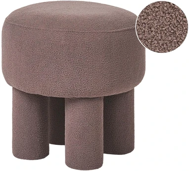 Beliani CANBY Boucle pufas, ruda
