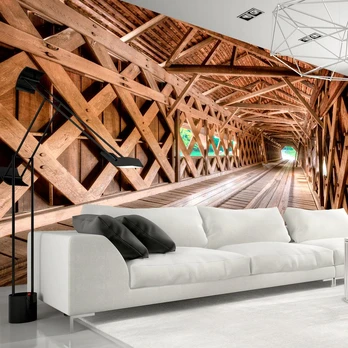 Artgeist Fototapetas - Wooden Bridge