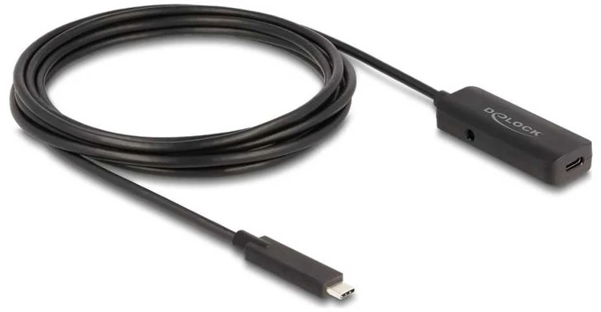 Kabelis USB Delock USB-C - USB-C 3 m Juodas (80027)