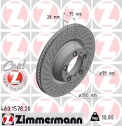 Stabdžių diskas ZIMMERMANN 460.1578.20 kaina