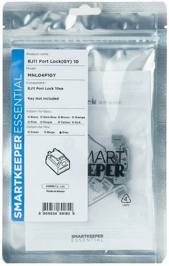 Smart Keeper Smartkeeper SmartKeeper Mini "RJ11 Port" Blocker grau 10 Stk.