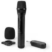 NEDIS wireless microphone set/ Cardioid/ 1000 Ohm/ -95 dB/ volume control/ juodas