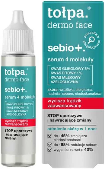 TOŁPA Dermo Face Sebio+ Serum do twarzy - 4 Molekuły 20 ml