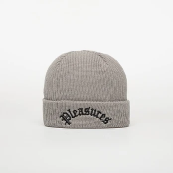 PLEASURES Arch Beanie Grey (P25F094-GREY Kitos kepurės)
