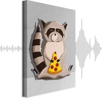 Artgeist Paveikslas - Gourmand Raccoon (1 Part) Vertical