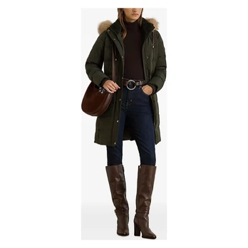 Pūkinė striukė moterims, Žalia, Ht pf trhd35-insulated-coat