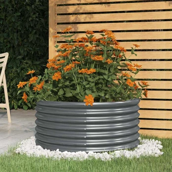 Sodo lovelis, antracito, 80x80x36cm, plienas