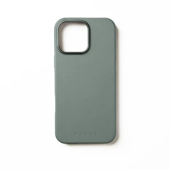 Mujjo Leather Case for iPhone 16 Pro Max - Green Smoke