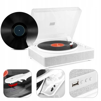 Fenton Winyl patefonas su garsiakalbiais, Usb, bluetooth