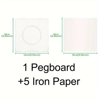 Karoliukų rinkinys, 1 Pegboard 5 Paper