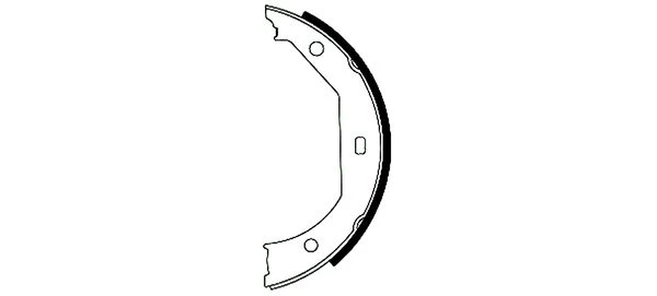 TEXTAR 91049300 Brake shoe set