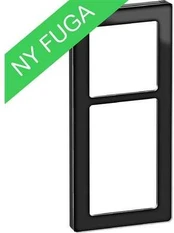 LAURITZ KNUDSEN FUGA PURE designramme glas 2,5 modul, sort.