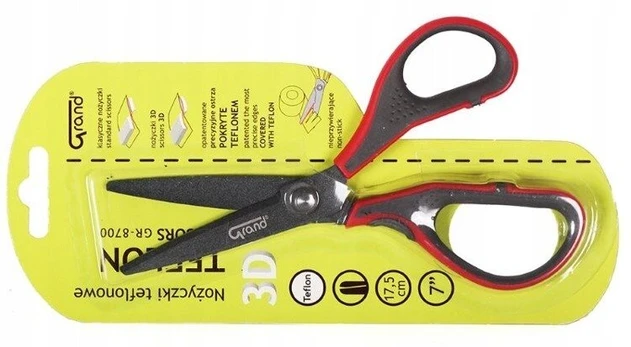 Tefloninės nelimpančios žirklės 17,5 cm, 17.5 cm