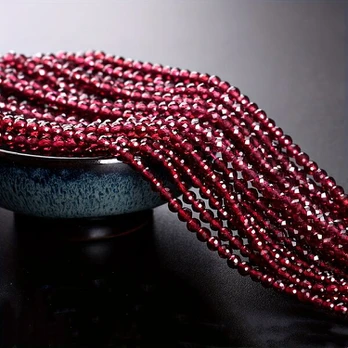 Granato karoliukai, 3mm(0.12) About 105pcs