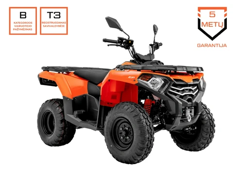 Keturratis Loncin Xwolf 300, oranžinis