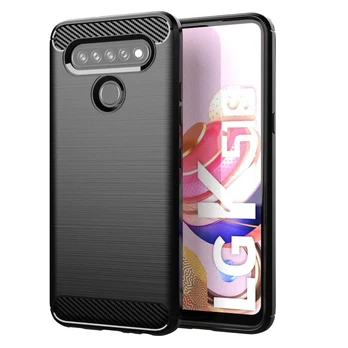 iLike LG K41s / K51s silikoninis dėklas, juodas