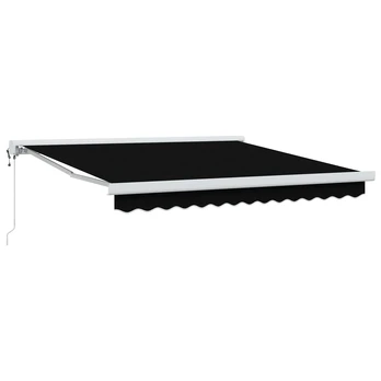 Juoda automatinė įtraukiama markizė 350x250 cm