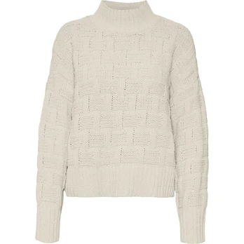 Megztinis su kaklu moterims, Smėlio, Isa highneck pullover boo
