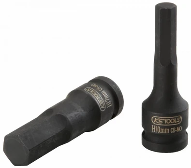 Smūginė galvutė antgalis šešiabriaunė, ilga 1/2" 6mm, KS Tools