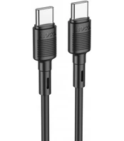Juodas USB-C - USB-C 60W 100cm laidas "Hoco X83"