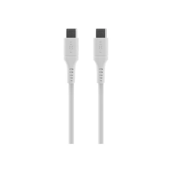 Fixed | Liquid Silicone Cable USB-C/USB-C, 2m, 60W | FIXDLS-CC2-WH