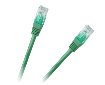 Patchcord UTP 8c kištukinio lizdo kabelis 0,5 m CCA žalias