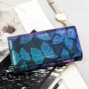 Leather wallet RFID PETERSON PTN 42100-ONBF