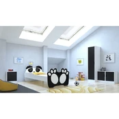 Lova su čiužiniu BEAR BLACK 140x70 kaina