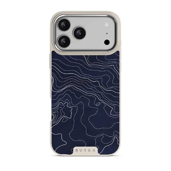 Drifting Shores - Line Art iPhone 17 Pro Max Case, Elite Light (MagSafe) / Silver