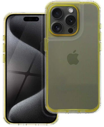 Dėklas Oem Futerał MATRIX CLEAR do IPHONE 15 Pro geltona