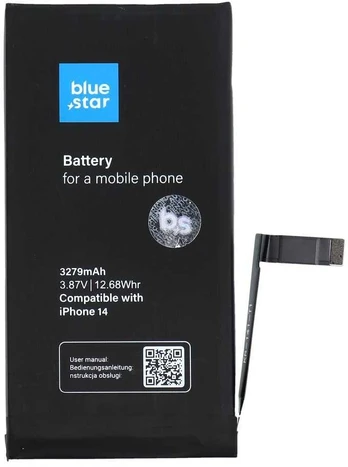 BlueStar Baterija for Iphone 14 3279 mAh Mėlyna Star HQ