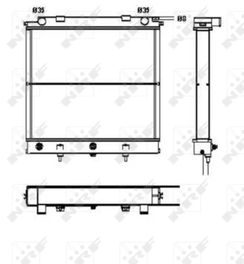Variklio radiatorius NRF NRF 52129
